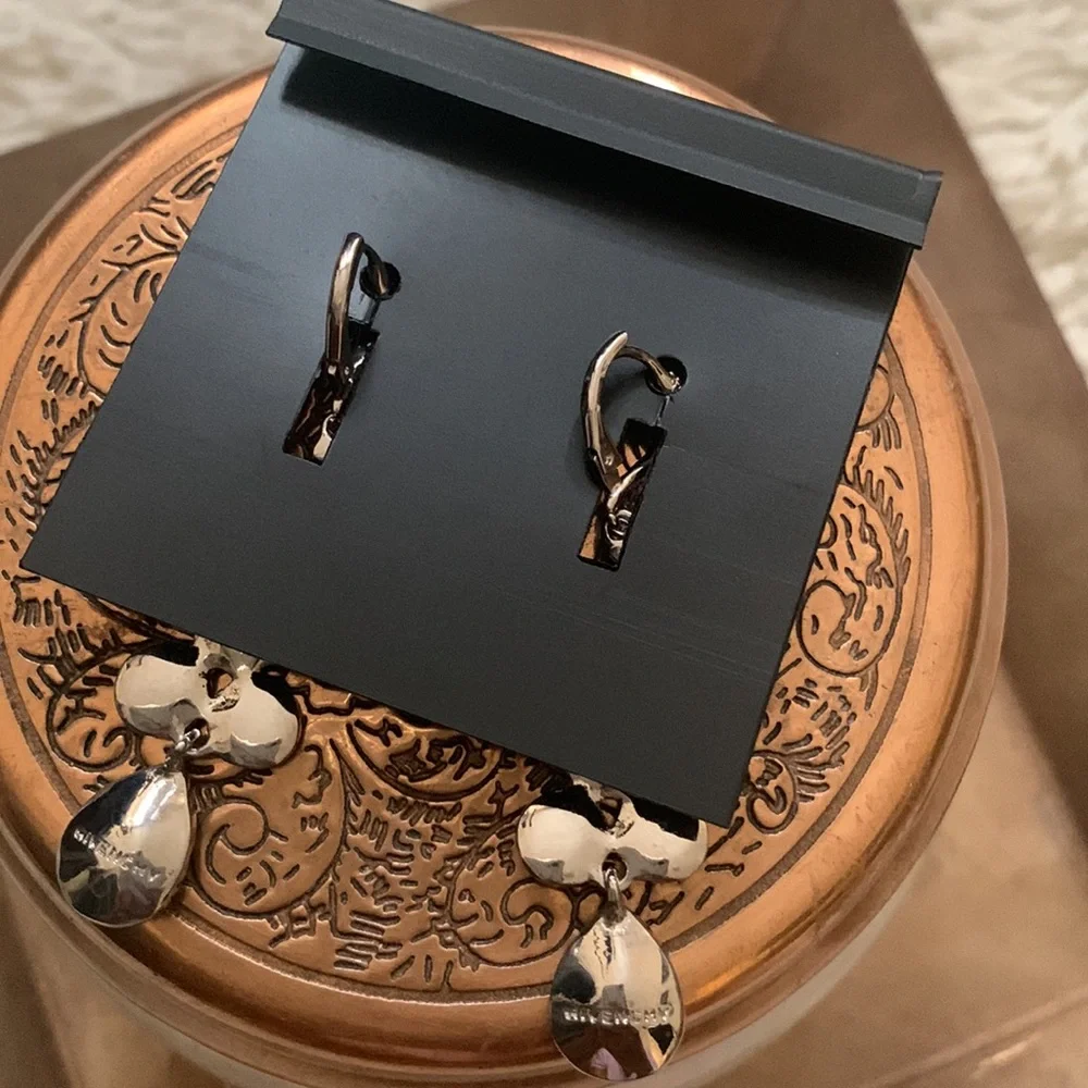 Givenchy Sparkling Stones Purple Drop Earrings